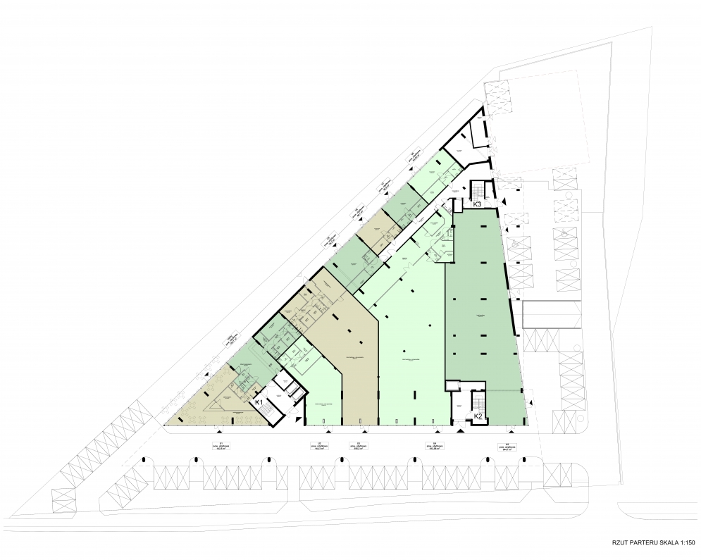 Apartamentowiec ZWYCIĘSKA 3 - Parter - Lokale usługowe do wynajęcia